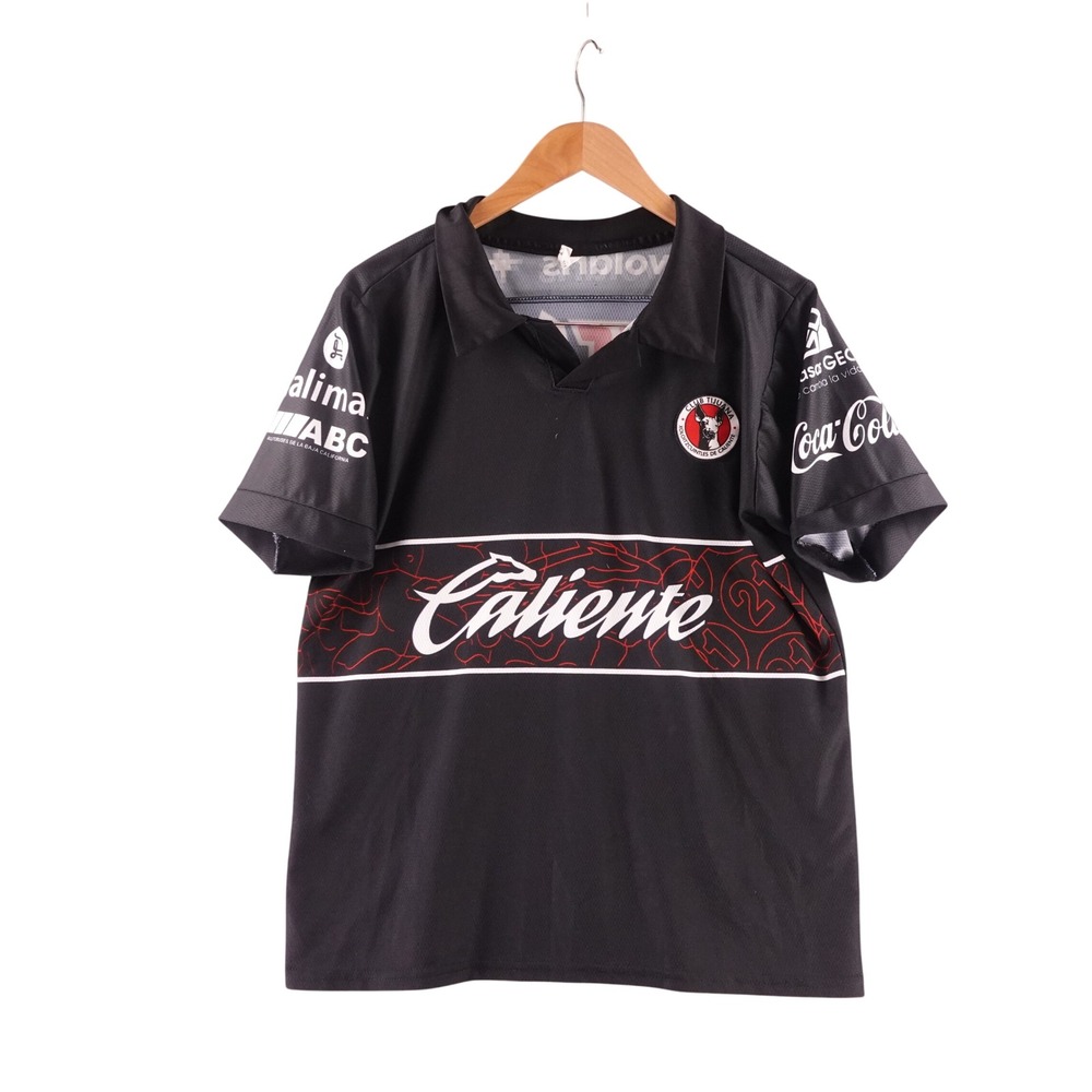 Club Tijuana Xolos Mens Medium Soccer Jersey Black Gemini Caliente Liga MX Polo